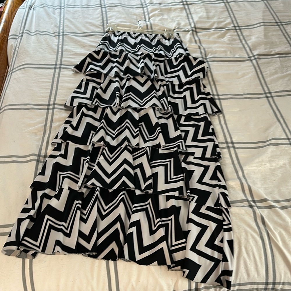 Ruffle skirt.